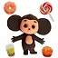 Фигурка Чебурашка, клубничный пончик, 5 аксессуаров, Funky Toys, (4х16х22), (CHE2405-2) — 3083508 — 1