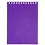 Блокнот А6 80л кл. "CANVAS" фиолетовый, пласт.обл, спираль — 3041761 — 1