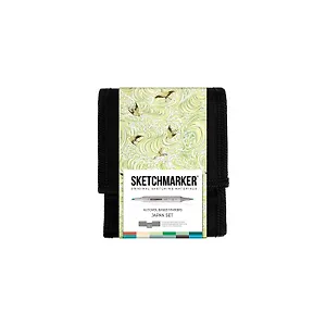 Маркеры 12цв Sketchmarker&Pushkinskiy "Птицы", Sketchmarker