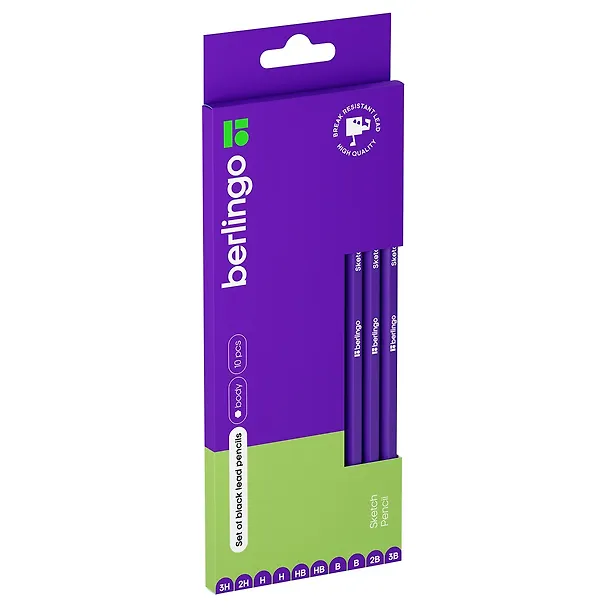 Карандаши чернографитные «Sketch Pencil», Berlingo, 10 штук 3115969 — 1
