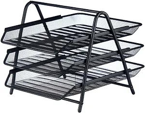 Лоток горизонтальный "Germanium" металлический, черный