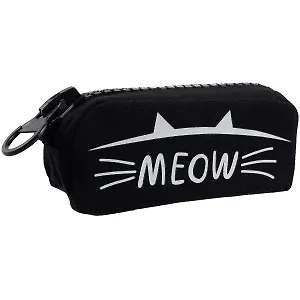 Пенал с большой молнией "Meow", 21.5 х 10.5 см