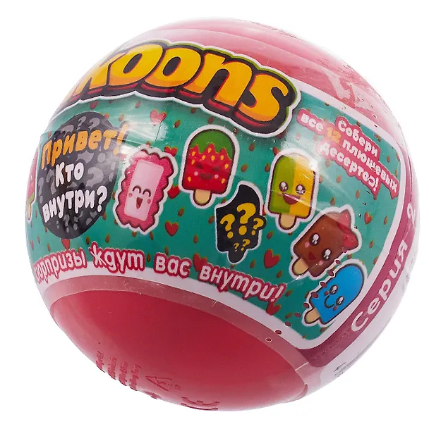 Игрушка, Десерты Cukoons (мягконабивная), 7см в пластмассовом шаре SP0007 351188 — 4