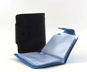 Визитница на кнопке 20 листов (желтый, розовый, оранжевый, черный) А1-02