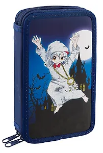 Пенал 2 отделения "Привидение" 19*11, молния