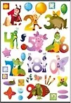 Наклейки Декоретто Лунтик и цифры (LL 5001) (50х70)