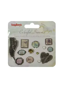 Набор декоративных брадсов Цветные сны (SCB340927) (упаковка)