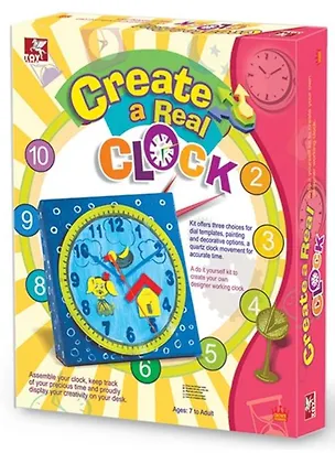 Набор для детского творчества Часы для интерьера (39400) (7+) (коробка) 2347560