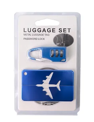 Travel набор Бирка и замочек для багажа (синий) (12-travel22-B5) 3104729