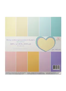 Набор текстурированной бумаги Рукоделие (NBO-10-3) (10л.) (ассорти) (235 г/м2) (30,5х30,5см) (упаковка)