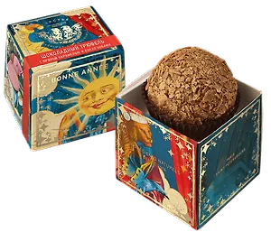 Гранд трюфель СЧАСТЬЕ, с пряной карамелью и какао бобами, в молочном шоколаде, 50г