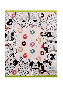 Тетрадь в клетку Unnika, "Вечеринка", 48 листов, в ассортименте