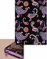 Ежедневник недат. А5 80л "УЗОРЫ НА ЧЁРНОМ" 7БЦ, печать по голограф.бум., конгрев, выб.УФ-лак, цв.обрез, ляссе, Феникс