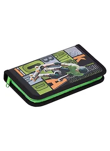 Пенал 1отд. "SkateBoard" 190*115мм, молния, металлиз.картон, выб.лак, таблица умножения, инд.уп.