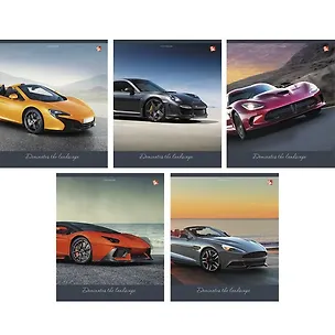 Тетрадь в клетку Unnika, "Покорители пространства (авто)", 96 листов, в ассортименте 240809