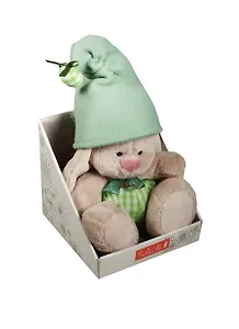 Мягкая игрушка Зайка Ми гномик в зеленом (15 см) (SidX - 116)