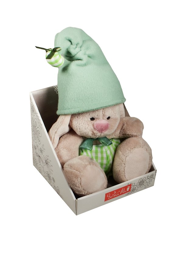 Мягкая игрушка Зайка Ми гномик в зеленом (15 см) (SidX - 116) 2497395 — 1