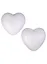 Набор сердец из пенопласта в OPP пакете с подвесом, 2 шт, 10 см, 2310-2 — 2616397 — 1