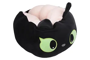 Подголовник с кнопкой Котик мордочка (розовый фон) (текстиль) (30х30) (12-35011-202509-NI-103)