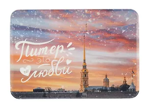 Чехол для карточек вертикальный СПб Город мечты (Дворцовый мост, Петропавловская крепость) (ДК2024-471) 3052771