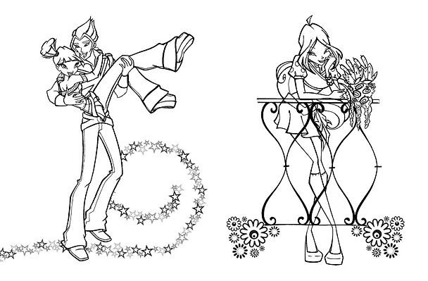 Книга Winx Club. Твори волшебство! Большая раскраска () — 13