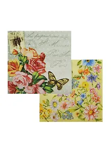 Набор салфеток для декупажа Цветы/Бабочки (2581 Ц/2076 Ц) (6/9000024801301)