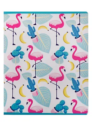 Тетрадь в клетку Academy Style, "Фламинго-паттерн", 96 листов, в ассортименте 250234