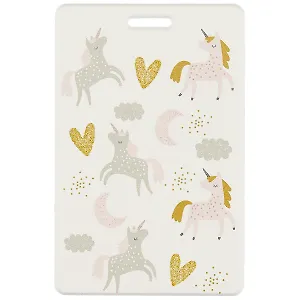 Чехол для карточек Единороги с сердечками (глиттер) (ДГ2020-260)