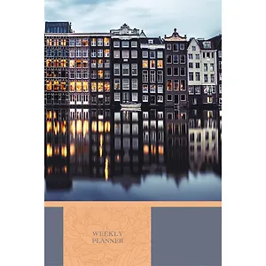 Еженедельник недатированный, А5 72л., Эксмо Живописная набережная 7БЦ,мат.лам., выборочный лак.