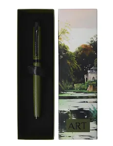 Ручка шариковая "ART. Мёнстед М. Летний день с лебедями на озере" синяя, Schiller