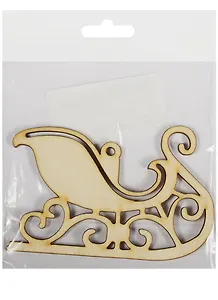 Подвеска на елку Сани (100х68х3) (162877) (Полноцвет)