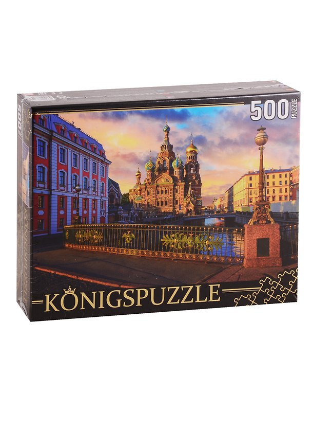 Пазл Königspuzzle 500 эл.Санкт-Петербург. Вид на Спас на Крови ГИК500-8314 2798107 — 1