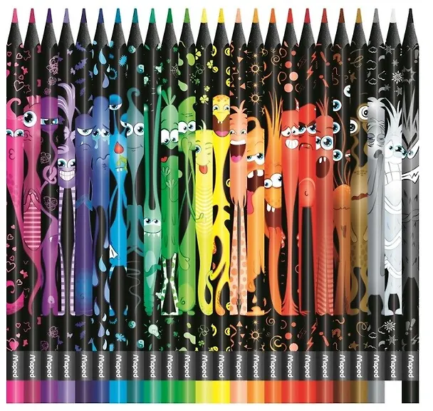 Карандаши цветные Maped, Color'Peps Monster, 24 цвета 254054 — 3