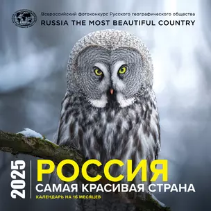 Календарь 2025г 300*300 "Россия самая красивая страна" настенный, на скрепке — 3059274 — 1