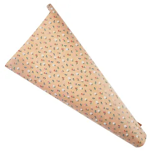 Бумага упаковочная 70*100см "Цветочки" крафт, инд.уп. 3081604