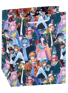 Пакет А5 22*18*10 "Аниме. Девочки и мальчики " дет., бум.мат.ламинат