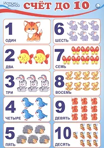Мини-плакат А4 "Счет до 10"