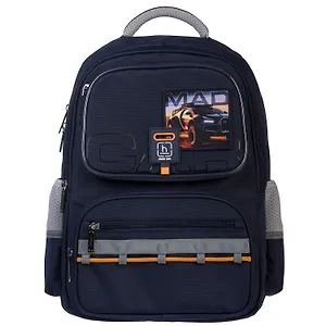 Рюкзак "Mad car" 2 отделения, 40*29*17 см, полиэстер, 5 карманов