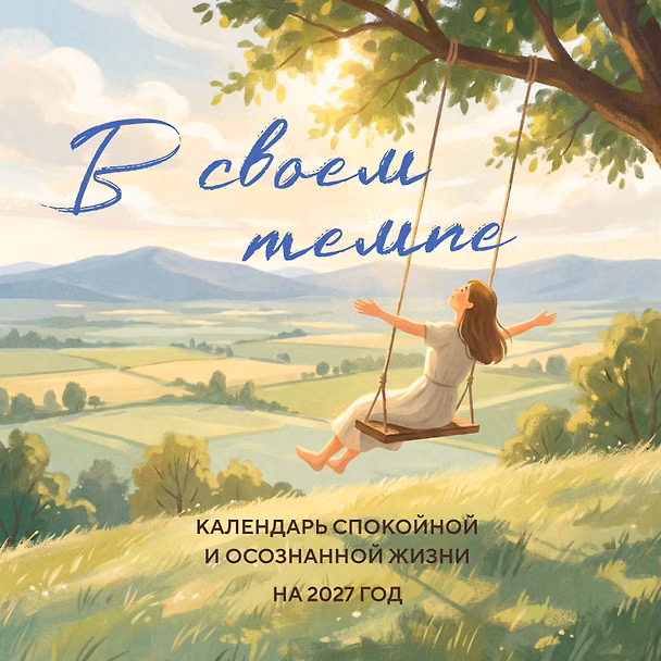 Календарь 2027г 300*300 "В своем темпе. Календарь спокойной и осознанной жизни" настенный, на скрепке 3174364 — 1