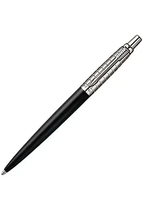 Ручка шариковая Parker, Jotter Premium Satin Black Chiselled, подарочная
