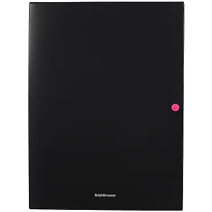 Папка-конверт А4 на кнопке "Matt Accent" 8мм, пластик, 3 клапана, неонов.кнопка, Erich Krause