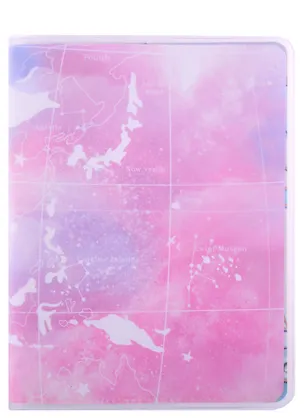 Записная книжка А6 80л лин. "The earth" в ПВХ-обложке, тонир.внутр.блок, ассорти 2879682