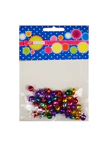 Набор декоративных бубенчиков 8мм 50шт микс цветов