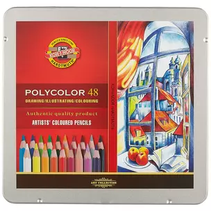 Цветные карандаши «Polycolor», Koh-I-Noor, 48 цветов — 220598 — 1