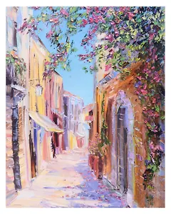 Набор для творчества Алмазная мозаика "Солнечная улочка", 40 х 50 см