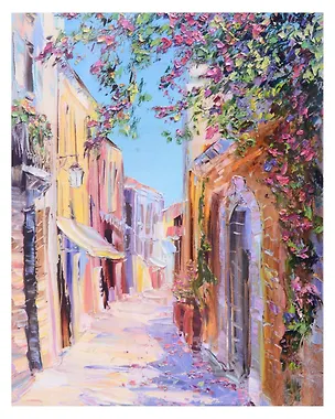 Набор для творчества Алмазная мозаика "Солнечная улочка", 40 х 50 см 3021274