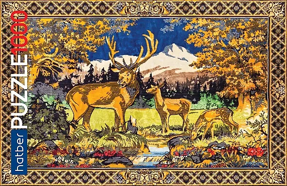 Пазл hatber "Ковер СССР. Олени", 1000 элементов 3010652 — 2