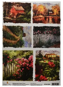 Декупажная карта Тоскана 21*30см