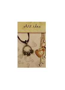 Кулоны в асс. 1 Три цветка на круглой ажур. оплетке (QA 2336) (14021128) (упаковка)