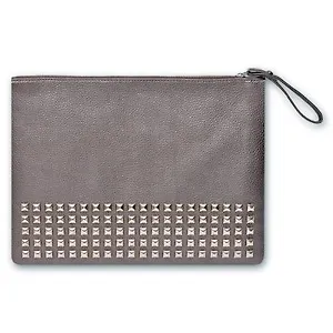 Папка для документов А4 (34,5*24см) Феникс+ Бронзовый с заклёпками иск. кожа 46093